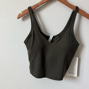 NWT Lululemon Align Tank Dark Olive Size 8